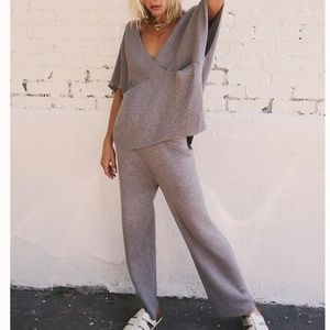 Free People Jaclyn Sweater Set - Gravel